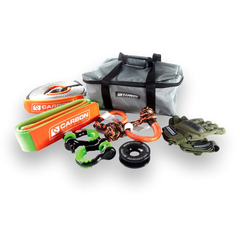 Carbon Offroad USA Carbon Offroad Essential Snatch and Winch 4x4 Recovery Kit CW-ERK