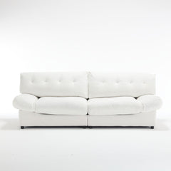 [VIDEO provided][New] Cloud Style Sofa, Teddy Velvet Fabric, Comfy Padded Cloud Couch for Living Room, Apartment