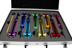 Rare Earth Gallery Colored Metal Tuning Forks - Set of 8 FORK-MLA
