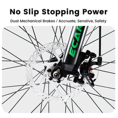 A2460 24 Inch Mountain Bike with Full Suspension, 21 Speed Shifter Lever with Gear Indicator, High Carbon Steel Frame, Mechanical Disc Brakes, Unisex for Men/Women/ Adults, Ideal for Trails.