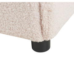 Furniture Style 2 in 1 Pet Friendly  Fluffy Fabric Sherpa Upholstered Leisure Armchair with Lumbar Pillow for Living Room Bedroom Home and Office, Cream White