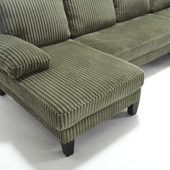 [VIDEO provided][New]U-Shaped Couch with Oversized Seat,4-Seat Sofa  with Double Chaise,Comfortable and spacious indoor furniture for Living Room,Apartment