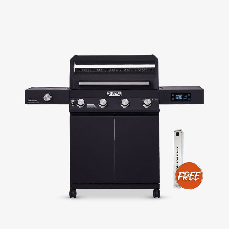 Monument Grills Denali 425 | Black Smart Tech Propane Gas Grill
