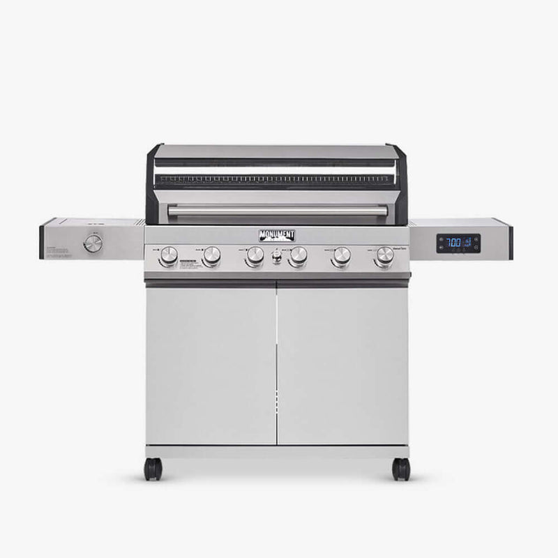 Monument Grills Denali 605 | Stainless Smart Tech Natural/Propane Gas Grill