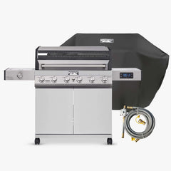 Monument Grills Denali 605 | Stainless Smart Tech Natural/Propane Gas Grill