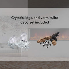 Dynasty Melody 35" Multi-Sided Smart Electric Fireplace With Auto Shut Off [DY-BTS35] (SAK87490)
