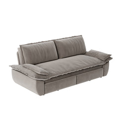 73.2' Queen Pull Out Sofa Bed,3-in-1 Convertible Sleeper Sofa,Multi-Functional Velvet Loveseat Bed,Grey(Old Sku:W1885S00051;New Sku:W1885S00229)