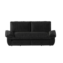 73.2' Queen Pull Out Sofa Bed,3-in-1 Convertible Sleeper Sofa,Multi-Functional Velvet Loveseat Bed,Black(Old Sku:W1885S00050;New Sku:W1885S00228)