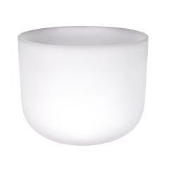 Rare Earth Gallery 10" Frosted Quartz Sound Bowl - A Note - Aligns Third-Eye Chakra FB10A-ELQ