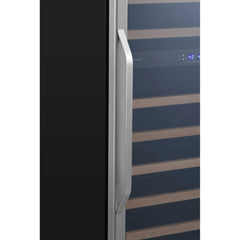 Edgestar 142 Bottle Built-In Dual Zone Double Door Wine Cooler With Door Lock, 24" (SAK30742)