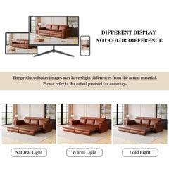 93.7 ' Pull Out Sofa Bed, 3-in-1 Faux Leather Convertible Sleeper Sofa with Nailhead Trim & Rolled Arm,Multi-Functional Sofa Bed for Living Room,Bedroom,Apartment,Office
