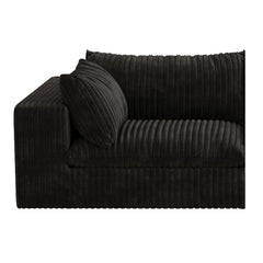 Cloud Sofa,Corduroy Fabric,Deep Seat Couches,Double-layer design,Removable Cushion,No Assembly, DIY Combination for Living room, Bedroom,Conference room ,Apartment,Black