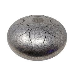 Rare Earth Gallery 30cm Pentatonic Steel Singing Drum - Metal Silver W05A-EF