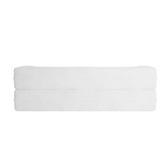 Modern Floor Sofa with 2 Pillows,Convertible Teddy Fabric Foam Filled Sleeper Sofa Bed,15 ' Full Size Folding Mattress for Living Room,Guest Bed,Playroom,no assembly required,Beige