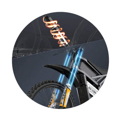 EKX E6 3000W 52V/40AH Premium Electric Carbon Steel Off-Road Mountain Dirt Bike (SAK18315)