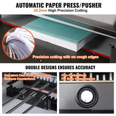 Electric Heavy Duty Hydraulic Paper Cutter Machine With Touchscreen, 26 Inch (SAK92518)