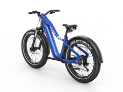 26' Step Over Electric Mountain Bike - Blue