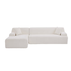 U_Style Modern Large L-Shape Modular Sectional Sofa for Living Room, Bedroom, Salon, 2 Piece Free Combination, Simplified Style(old sku:WY000356AAA)