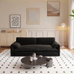 66' Queen Pull Out Sofa Bed, 3-in-1 Convertible Sleeper Sofa with Side Storage,Multi-Functional Velvet Loveseat Bed for Living Room,Bedroom,Apartment,Office.(Old Sku:W1885P214784;New Sku:W1885S00222)