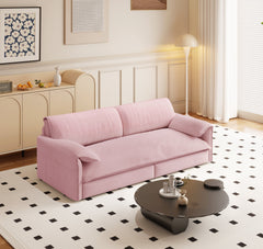66' Queen Pull Out Sofa Bed, 3-in-1 Convertible Sleeper Sofa with Side Storage,Multi-Functional Velvet Loveseat Bed for Living Room,Bedroom,Apartment,Office(Old Sku:W1885P163513;New Sku:W1885S00226)
