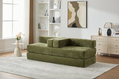 UNITED WE WIN Folding Sofa Bed with Pillows - Convertible Chair Floor Couch & Sleeping Mattress - Foldable Memory Foam Sleeper for Living Room/Dorm/Guest Room/Home Office/Apartment/Upstairs Loft