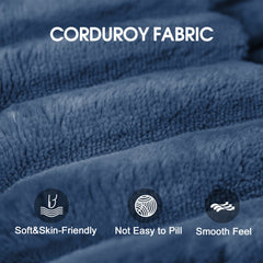 Cloud Sofa,Corduroy Fabric,Deep Seat Couches,Double-layer design,Removable  Cushion,No Assembly, DIY Combination for Living room, Bedroom,Conference room ,Apartment,Blue