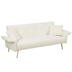 70.1 'futon sofa bed, convertible double sofa bed with folding armrests for living rooms and small Spaces