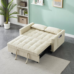54.30-inch double Upholstered broaching machine, plank support, Upholstered frame broaching machine, Twin bed, beige