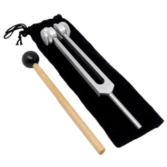 Rare Earth Gallery Heart Om 136.10hz Metal Tuning Fork with Striker TF02-NZU