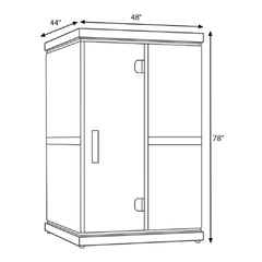 Finnmark FD-2 Full-Spectrum 2-Person Home Infrared Sauna With Built-In LCD Touchscreen Controller [FD-KN002] (SAK94731)