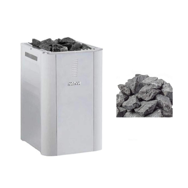 Harvia Duo Series Stainless Steel Wood Sauna Stove With Sauna Stoves [WK200SLUX/WK360SLUX] (SAK68420)