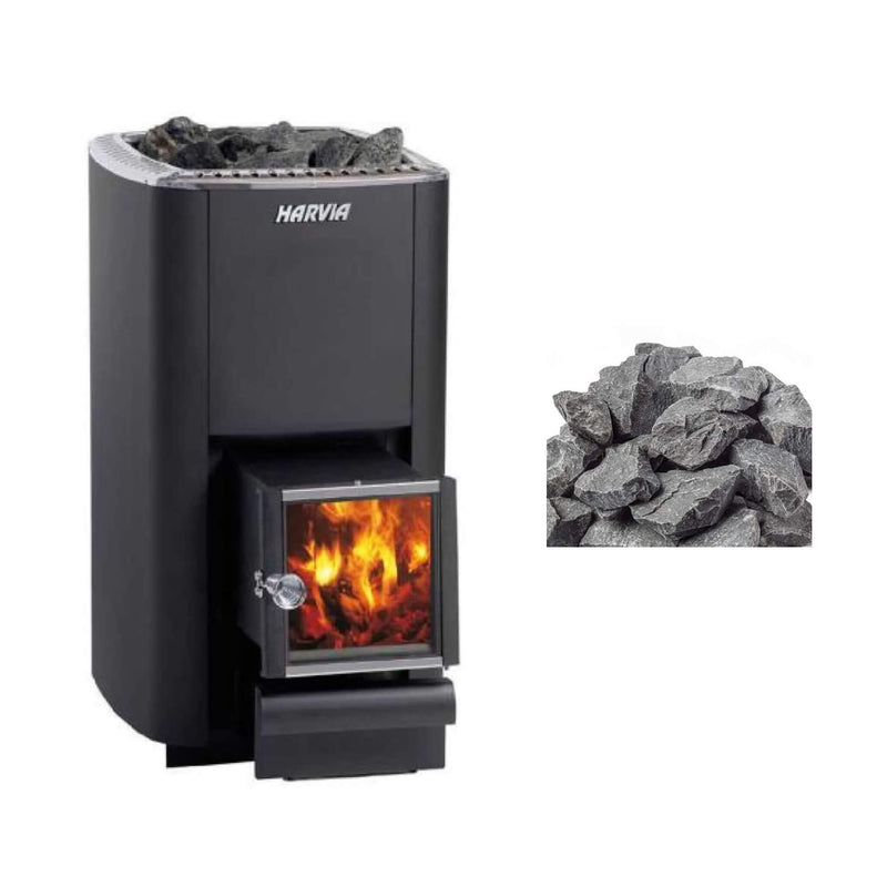 Harvia M3 SL Wood Sauna Stove With Sauna Stones, 16.5KW [WKM3SL] (SAK48521)