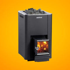 Harvia Pro 20 SL Wood Burning Sauna Stove With Exterior Feed & Sauna Stones, 24.1 KW [WK200SL] (SAK73985)