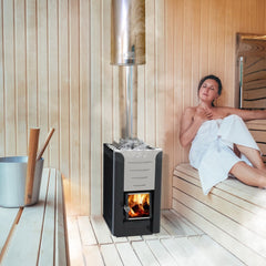 Harvia Pro 20 Premium Wood-Burning Sauna Heater Stove Package [PRO20-PKG] (SAK15748)