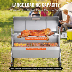 Heavy-Duty 52W Spit Roaster Rotisserie BBQ Grill For Pig, Lamb And Chicken (SAK59286)
