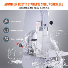 Heavy Duty Electric Stainless Steel Countertop Bone Cutting Machine, 1500W (92413758)