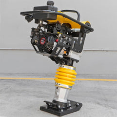 Heavy Duty Gas Powered Impact Dirt Rammer Jumping Jack Tamper Plate Ground Compactor W/ Wheels, 6.5HP (SAK57684)