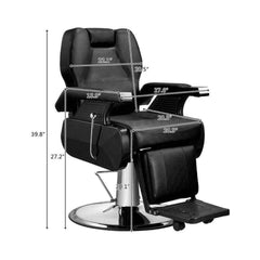 Heavy Duty Hydraulic Recline Barber Shop Chair, 440 LBS (SAK97536)