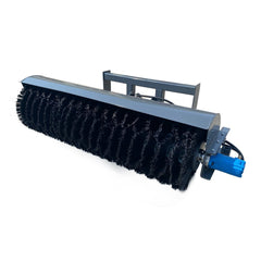 Heavy Duty Hydraulic Skid Steer Broom Sweeper Loader Attachment, 72" (SAK57418)