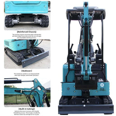 Heavy Duty Mini 1.8T Excavator Crawler Digger With Hydraulic Thumb (SAK83917)