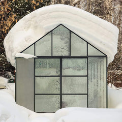[10x12FT] Heavy Duty Outdoor Walk-In Polycarbonate Patio Greenhouse With Sliding Doors & Vents (SAK92846)