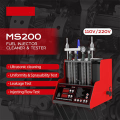 Heavy Duty Ultrasonic Fuel Gas Injector Car Cleaner Tester Machine, 4 Cylinder (97236540)