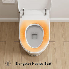 HRW Luxury Automatic Tankless Smart Toilet With Built-In Bidet And Heated Seat (95742613)