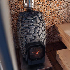 Huum Hive Flow 9.8KW Wood-Burning Sauna Stove With Sauna Stones [H1015012] (SAK85179)