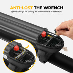 BougeRV Lockable Ski & Snowboard Racks with Magnetic Ski Holder