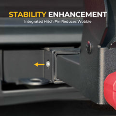 BougeRV Hitch Ski Snowboard Rack with Security Lock(Fit for 2" Receiver) IRK027