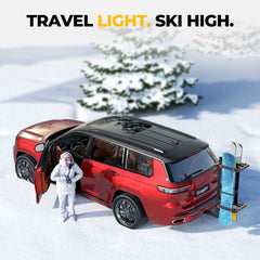 BougeRV Hitch Ski Snowboard Rack with Security Lock(Fit for 2" Receiver) IRK027