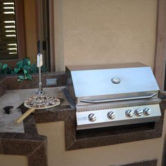 KoKoMo Grills 32" Heavy Duty 60K BTU LP/NG 4 Burner Built-In Stainless Steel Gas Grill (SAK25317)