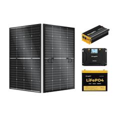 BougeRV 12V 200 Watt Rigid Solar System Kit TT-ISE237