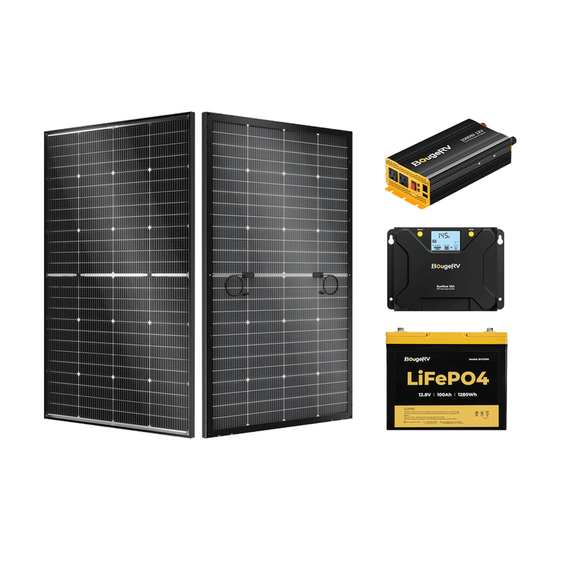 BougeRV 12V 200 Watt Rigid Solar System Kit TT-ISE237